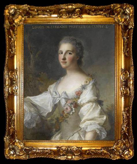 framed  Jjean-Marc nattier Portrait of Louise Henriette Gabrielle de Lorraine Princesse de Turenne, Duchess of Bouillon, ta009-2